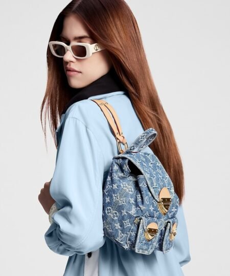 Alternative view of Louis Vuitton Venice Denim Blue Back Pack For Women M46836 - 10.2 Inches / 25.9 Cm