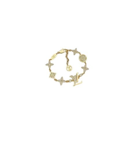 Louis Vuitton LV Blossom Charms Bracelet Gold Tone For Women