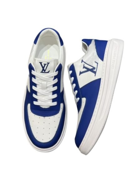 Louis Vuitton LV Rivoli Sneaker White And Blue For Men