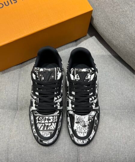 Alternative view of Louis Vuitton LV Trainer Sneaker Black For Men 1AB9WZ
