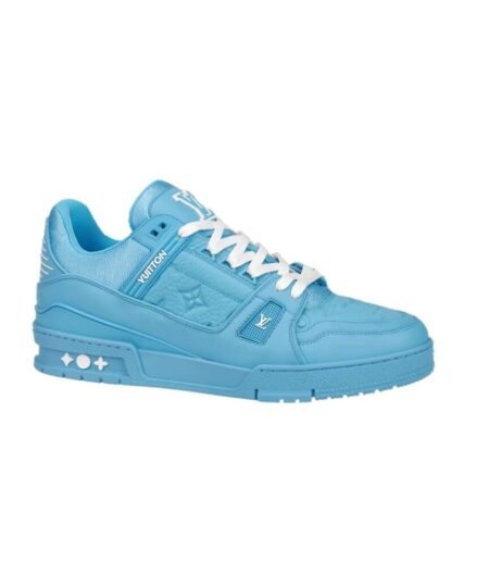 Louis Vuitton LV Trainer Sneaker Blue For Men 1AARFU