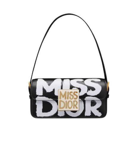 Miss Dior Flap Bag Black&White For Women 22cm/8.5in  - M2610UZCJ_M911