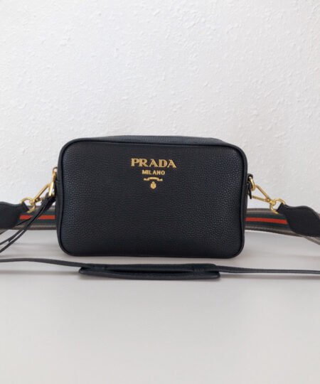 Alternative view of Prada Medium Camera Bag With Gold Tone Hardware In Black For Women 8.6in/ 22cm