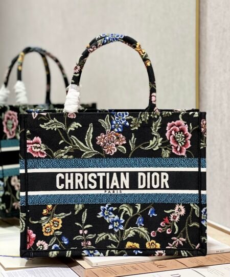 Alternative view of Christian Dior Medium Dior Tote Bag Black For Women 14in/ 36cm
