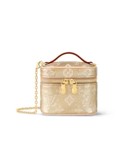 Louis Vuitton Micro Vanity Bag Gold Tone For Women 11cm/ 4.3 in M22920