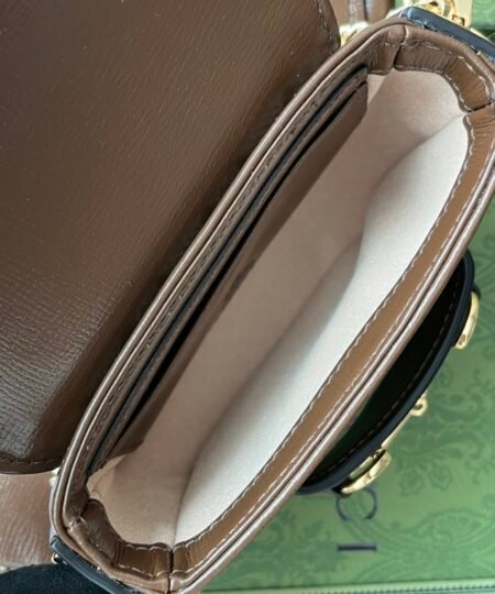 Alternative view of Gucci Horsebit 1955 Strap Wallet Brown For Women, Women's Bags 4.7in/12cm GG 699760 HUHHG 8565