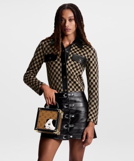 Alternative view of Louis Vuitton Mini Square Trunk Dalmatien Brown For Women M11206 6.7in/17cm