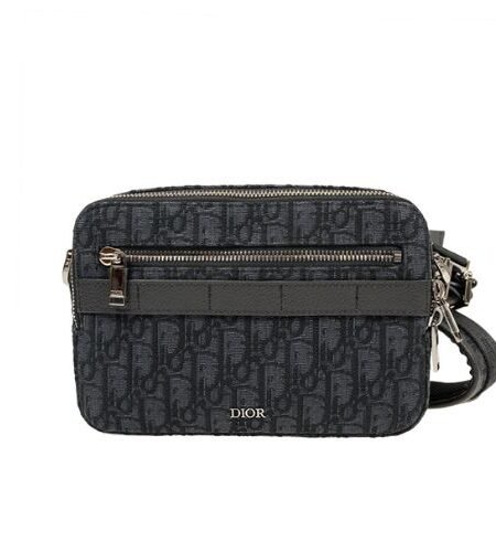 Christian Dior Safari Messenger Bag Black For Women 8.6in/22cm CD 1ESPO206YKY_H10E