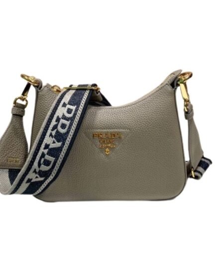 Prada Shoulder Bag In Grey For Women 9.5 in/ 24 cm 1BH193_2DKV_F0JDS_V_3OO
