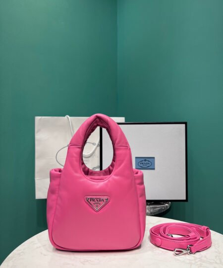 Alternative view of Prada Small Padded Prada Soft Nappa Bag In Pink For Women 7.1 in/ 18 cm