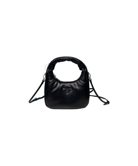 Prada Soft Padded Nappa Mini-Bag In Black For Women 8.2 in/ 21cm 1BA384_2DYI_F0002_V_OVM