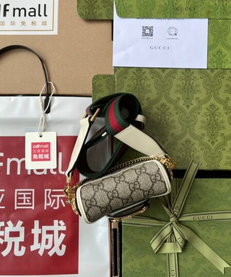 Alternative view of Gucci Horsebit 1955 Strap Wallet Brown For Women, Women's Bags 4.7in/12cm GG