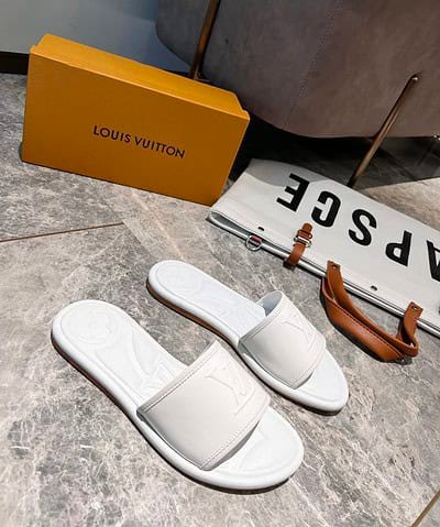 Louis Vuitton Women's Magnetic Flat Mule White For Women LV