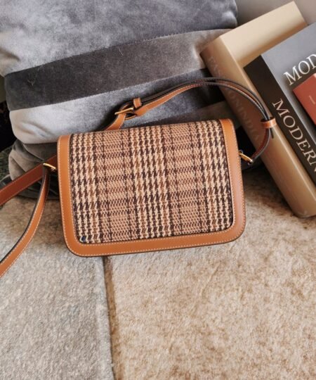 Alternative view of Celine Teen Triomphe Check Bag Brown For Women 7in/18.5cm