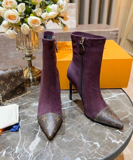 Louis Vuitton Women's Cherie Ankle Boots Violet Women LV