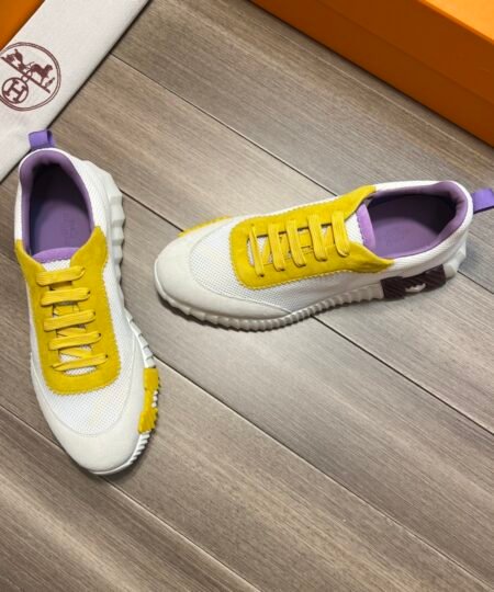 Hermes Bouncing Sneakers Yellow For Men