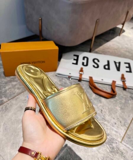 Alternative view of Louis Vuitton Women's Magnetic Flat Mule Gold For Women LV