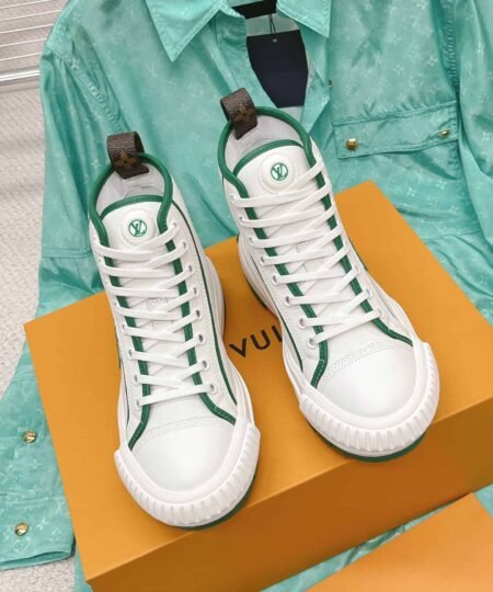 Louis Vuitton Women's LV Squad Sneaker Boot Green For Women LV