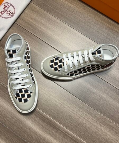 Hermes Enjoy Sneaker Gray And Black For Men