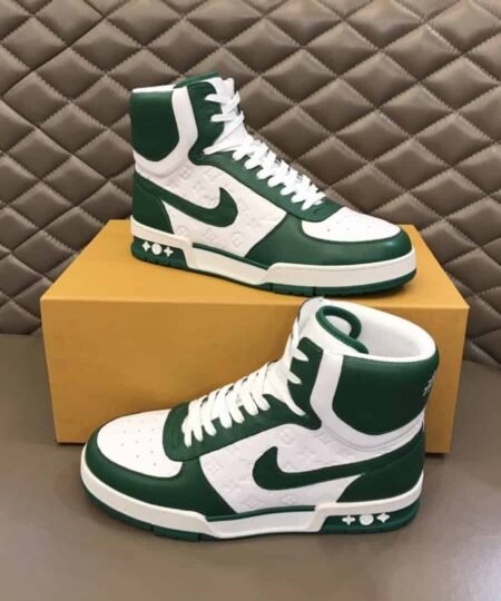 Louis Vuitton x Air Jordan 1 Is Amongst Us in White/Green For Men, Men’s Shoes