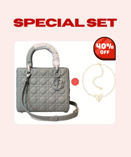 Special Set Christian Dior: Lady Matte Hardware Bag + Metamorphose Choker