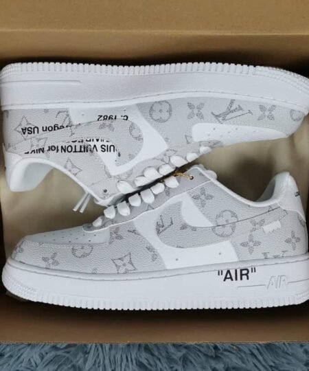 Nike Air Force 1 Low x Louis Vuitton Virgil Abloh 'White Grey' For Men