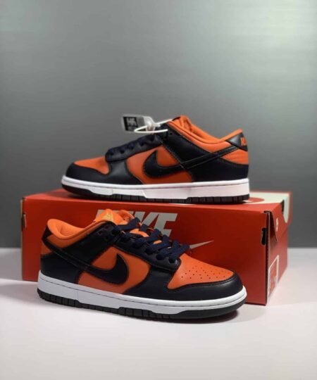 Nike Wmns Dunk Low Vintage Black-Orange Sneaker For Men, Men’s Shoes