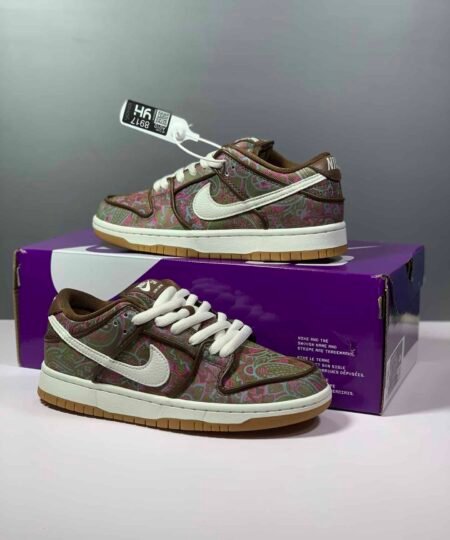 Nike SB Dunk Low Pro Paisley Brown/Muli-Color-White-Gum Sneaker For Men, Men’s Shoes DH7534-200