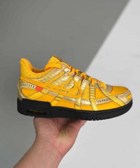 Alternative view of Nike Air Rubber Dunk Off-White University Gold-Black For Men, Men’s Shoes CU6015-700