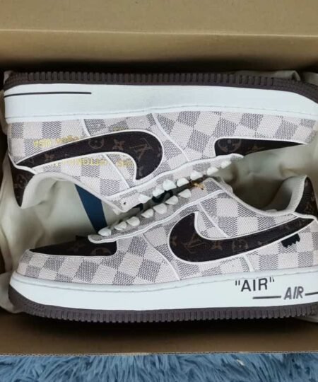 Nike x Louis Vuitton Air Force 1 Beige For Men