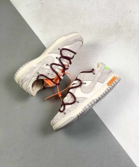 Nike Dunk Low Off-White Lot 28 Sail/Neutral Grey-Hyper Violet For Men, Men’s Shoes DM1602-111