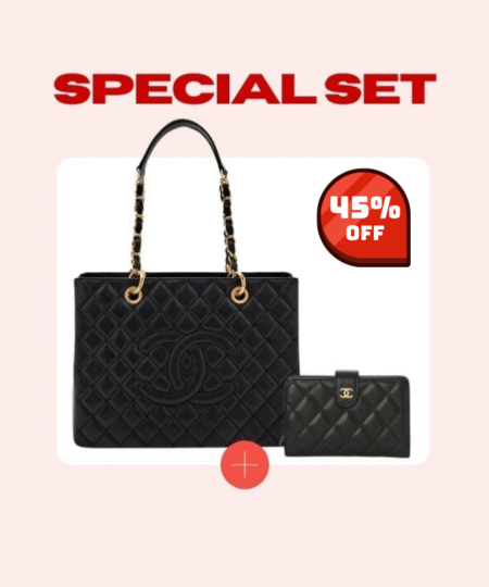 Special Set Chanel: Classic Tote Bag + Flap Wallet