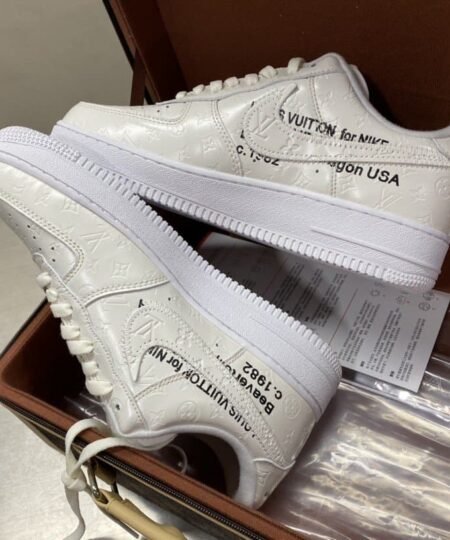Alternative view of Nike Air Force 1 Low x Louis Vuitton Virgil Abloh 'White' For Men CT1741-101