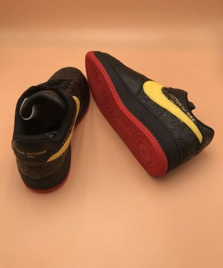 Alternative view of Nike Air Force 1 x Louis Vuitton Black/Yellow For Men