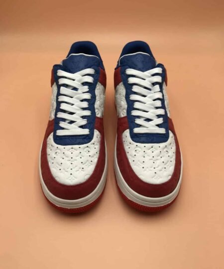 Alternative view of Nike Air Force 1 x Louis Vuitton Blue/White/Red For Men