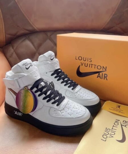 Louis Vuitton And Nike “Air Force 1” By Virgil Abloh White/Black For Men, Men’s Shoes
