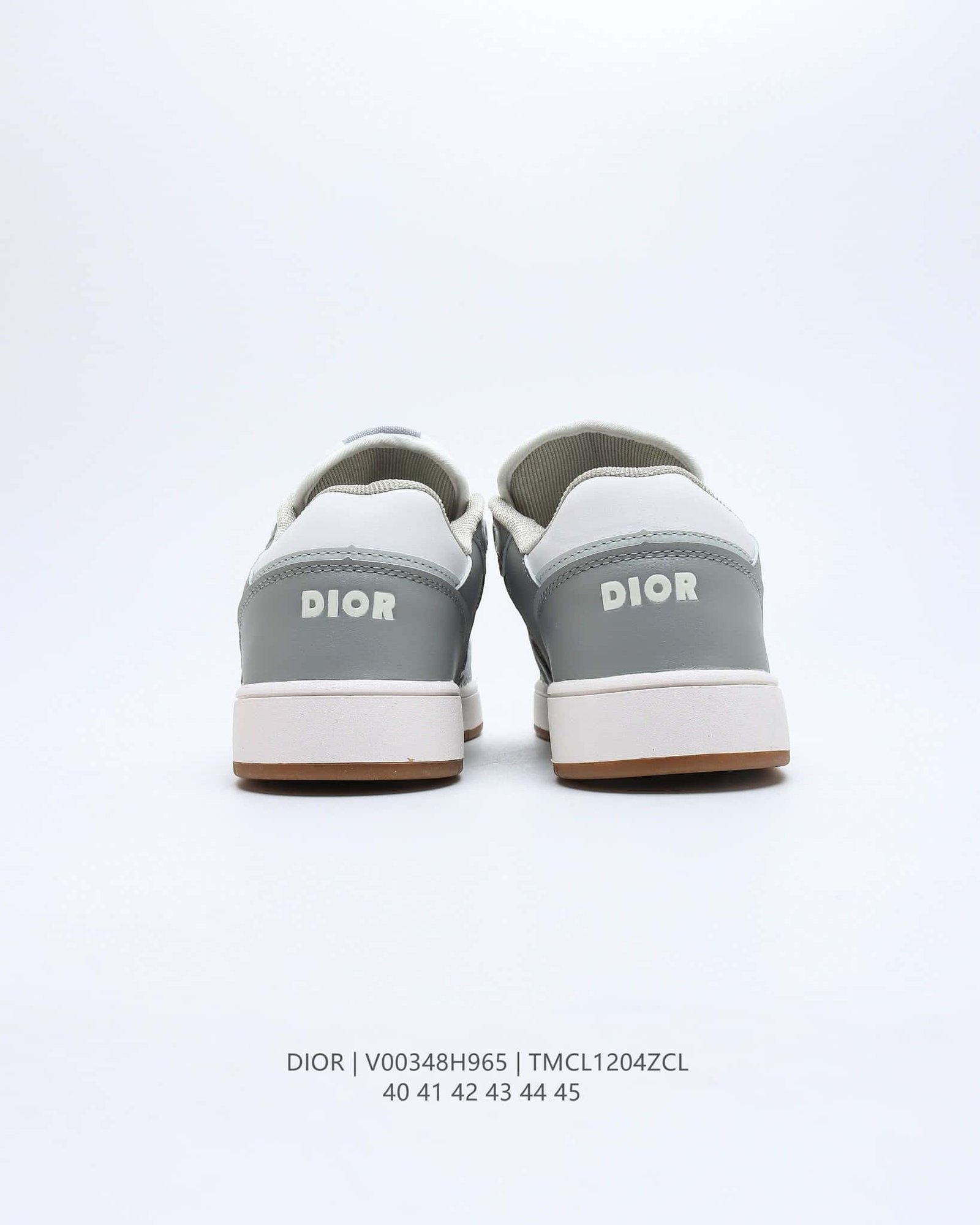Dior B27 Low-Top Sneaker Gray and White With Black Dior Oblique Jacquard For Men, Men's Shoes 3SN272ZIR_H165 - Image 3