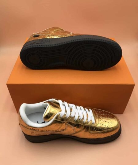 Alternative view of Nike Air Force 1 x Louis Vuitton Gold For Men