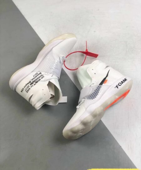 Nike Off-White React Hyperdunk 2017 Flyknit in White Sneaker For Men, Men’s Shoes AJ4578-100