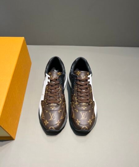 Alternative view of Louis Vuitton Run Away Sneaker Monogram Canvas Black/White/Brown For Men LV