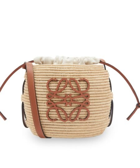 Loewe Beehive Basket Bag Beige/Brown For Women 7.9in / 20cm A223Z48X03