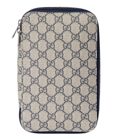 Gucci GG Mini Packing Cube Supreme Canvas Beige/Grey For Men 8.7in/22cm ‎‎‎726657 KGD0N 4060