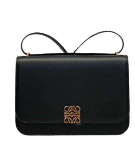 Loewe Goya Bag Black/White/Brown For Women 8.9in / 22.5cm A896N01X03