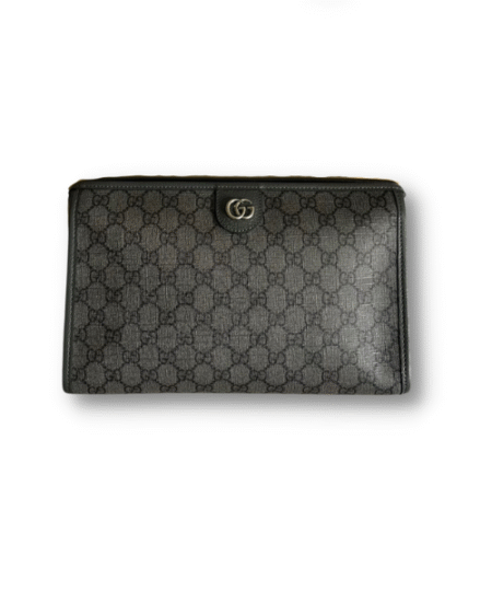 Ophidia GG Toiletry Case Supreme Canvas Grey For Men 11.2in/28.5cm ‎‎‎598234 UULBN 1244