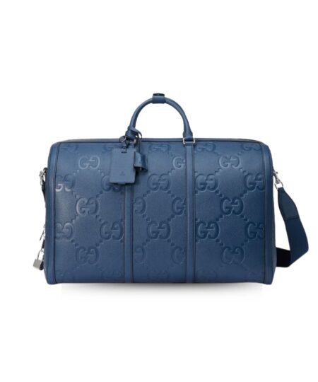 Gucci Jumbo GG Small Duffle Bag Blue For Men 17.7 In/ 45 Cm 725129 AABY7 4236