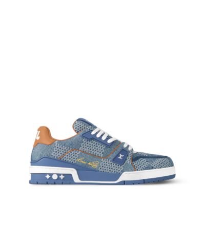 Louis Vuitton LV Trainer Sneaker Denim For Men 1AD6DK