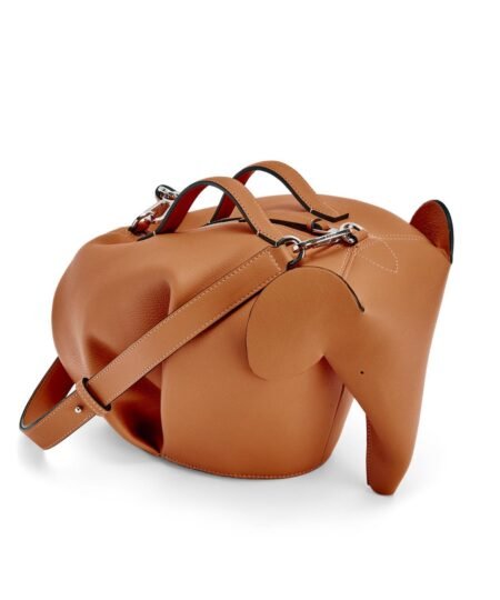 Loewe Large Elephant Bag Brown For Women 14.2in / 36cm B623A18X01