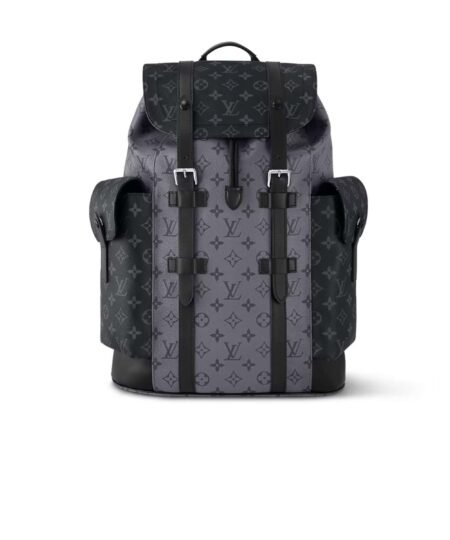 Louis Vuitton Christopher MM Monogram Eclipse Black For Men 17.3in/44cm M45419