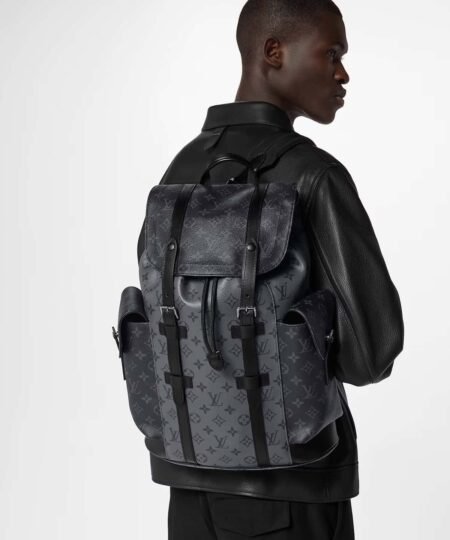 Alternative view of Louis Vuitton Christopher MM Monogram Eclipse Black For Men 17.3in/44cm M45419