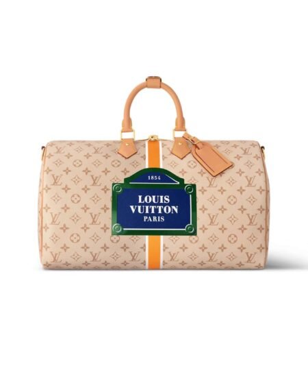 Louis Vuitton Keepall Bandouliere 45 Bag Beige For Men 17,7in/45cm M23529